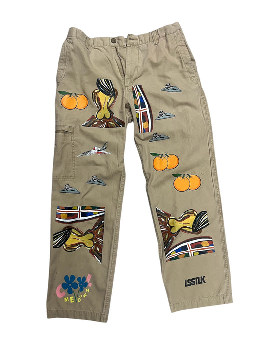 LSSTLK “Cool Me Down” Canvas Cargo Pants