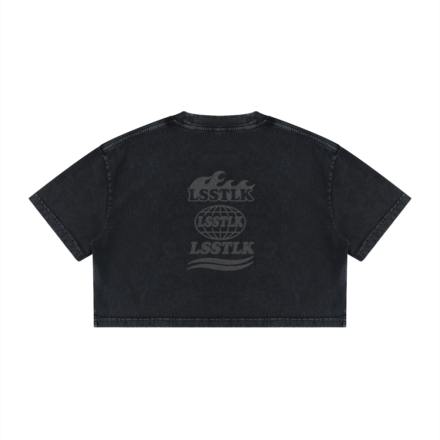 LSSTLK "HANDLE WITH CARE" CROP TEE